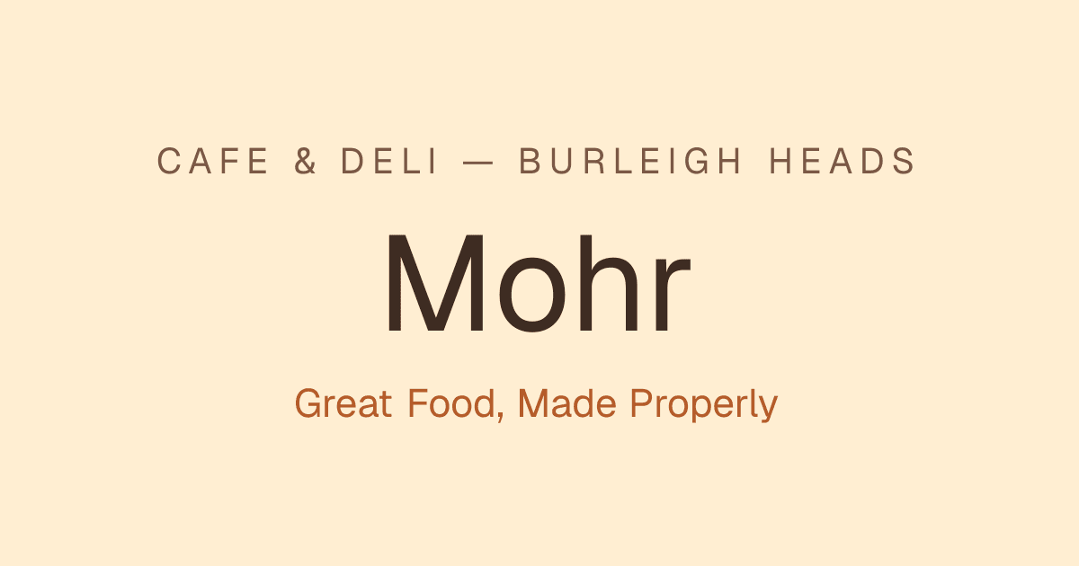 Mohr Cafe & Deli